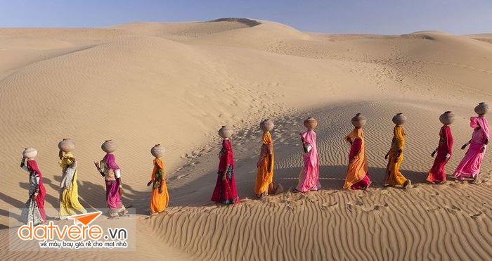 Cồn cát Sam trên sa mạc Great Thar là điểm đến hấp dẫn du khách