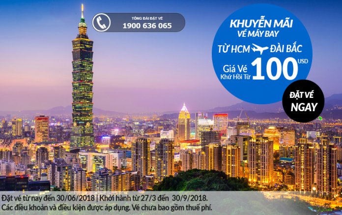 Chương trình khuyến mãi đi Đài Bắc giá rẻ - Vietnam Airlines