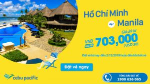 Vé máy bay khuyến mãi từ Hồ Chí Minh đi Manila