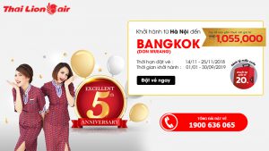 Giá vé khuyến mãi từ Thai Lion
