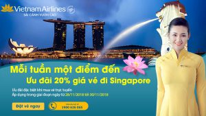 Khuyến mãi 20% khi mua vé đi Singapore