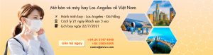 Mở bán chuyến bay charter từ Los Angeles Mỹ về Việt Nam