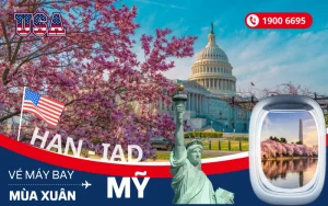 Bán vé máy bay đi Mỹ mùa xuân