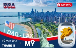 Đặt mua vé máy bay Đà Nẵng đi Mỹ tháng 11