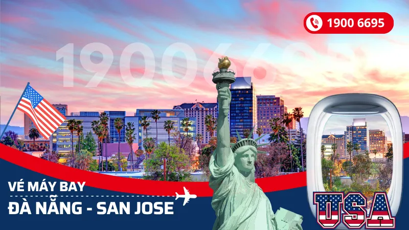 Đặt mua vé máy bay Đà Nẵng đi San Jose Mỹ