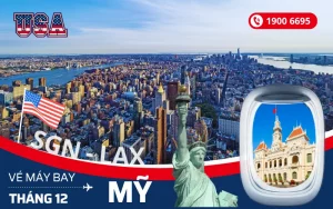 Đặt mua vé máy bay Sài Gòn (TP.HCM) đi Mỹ tháng 12