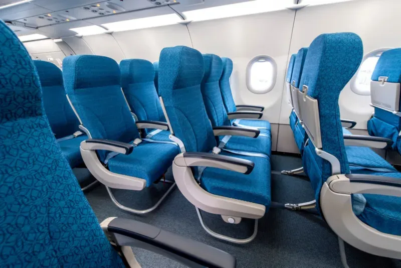 Hạng ghế phổ thông và vị trí ngồi trên chuyến bay Hà Nội đi Mỹ Vietnam Airlines 