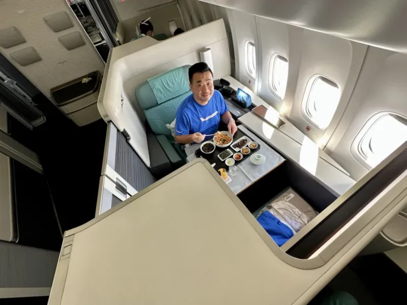 Hạng ghế thương gia Korean Air trên máy bay 