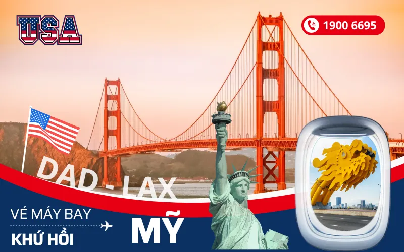 Vé máy bay Đà Nẵng đi Mỹ khứ hồi