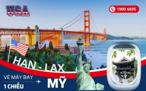 Vé máy bay Hà Nội đi Mỹ 1 chiều giá rẻ