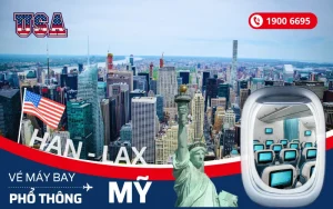 Vé máy bay Hà Nội đi Mỹ phổ thông