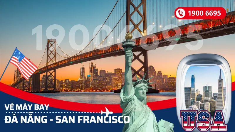 Vé máy bay từ Đà Nẵng đi San Francisco giá rẻ