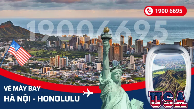 Vé máy bay từ Hà Nội đi Honolulu giá rẻ