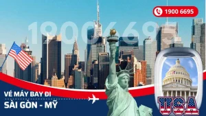 Vé máy bay từ Sài Gòn đi Mỹ giá rẻ