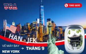Bán vé máy bay Hà Nội (HAN) đi New York Mỹ tháng 9
