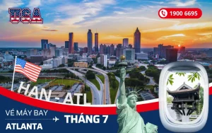 Giá vé máy bay Hà Nội (HAN) đi Atlanta Mỹ tháng 7
