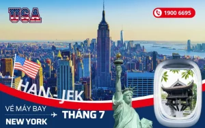 Giá vé máy bay Hà Nội (HAN) đi New York Mỹ tháng 7