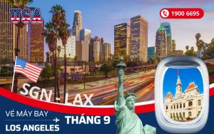 Vé máy bay TPHCM (SGN) đi Los Angeles Mỹ tháng 9
