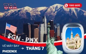 Vé máy bay TPHCM (SGN) đi Phoenix Arizona Mỹ tháng 7