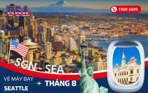 Vé máy bay TPHCM (SGN) đi Seattle Mỹ tháng 8