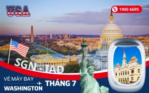 Vé máy bay TPHCM (SGN) đi Washington Mỹ tháng 7