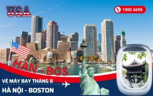 Bán vé máy bay Hà Nội (HAN) đi Boston Mỹ tháng 9