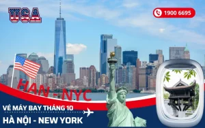 Chuyến bay Hà Nội (HAN) đi New York Mỹ tháng 10