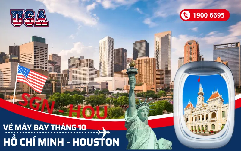 Chuyến bay TPHCM (SGN) đi New York Mỹ tháng 10