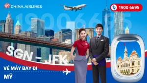 Đặt mua vé máy bay China Airlines đi Mỹ