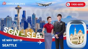 Đặt mua vé máy bay China Airlines đi Seattle