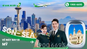Đặt mua vé máy bay EVA Air đi Seattle